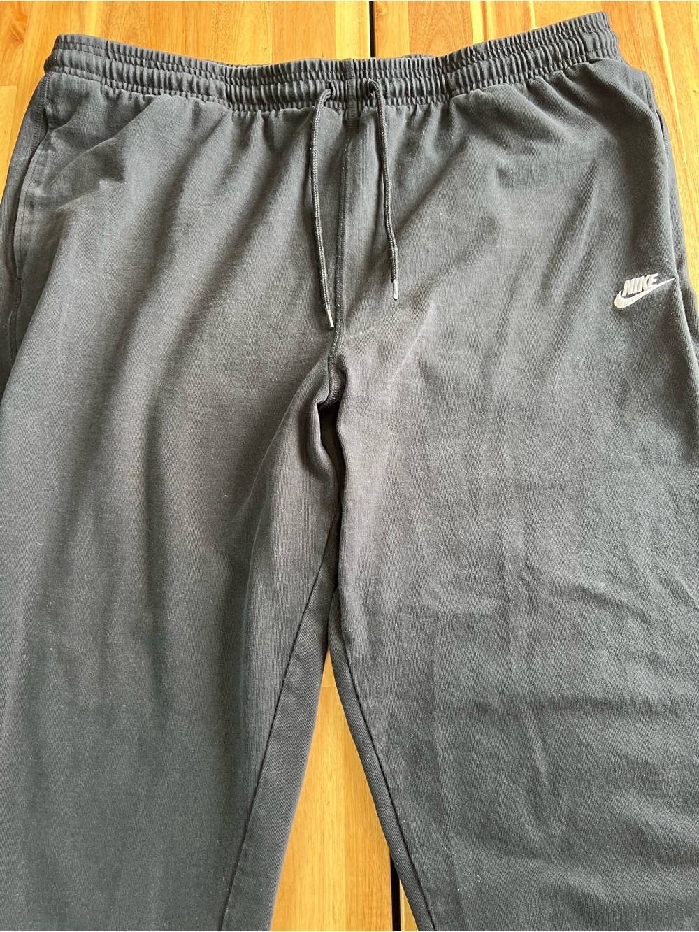 Nike Men’s Black Jogger Sweatpants XXL Cotton Athletic Lounge Pants - Picture 4 of 8